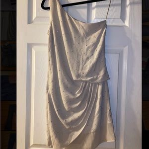 Champagne one shoulder Express dress